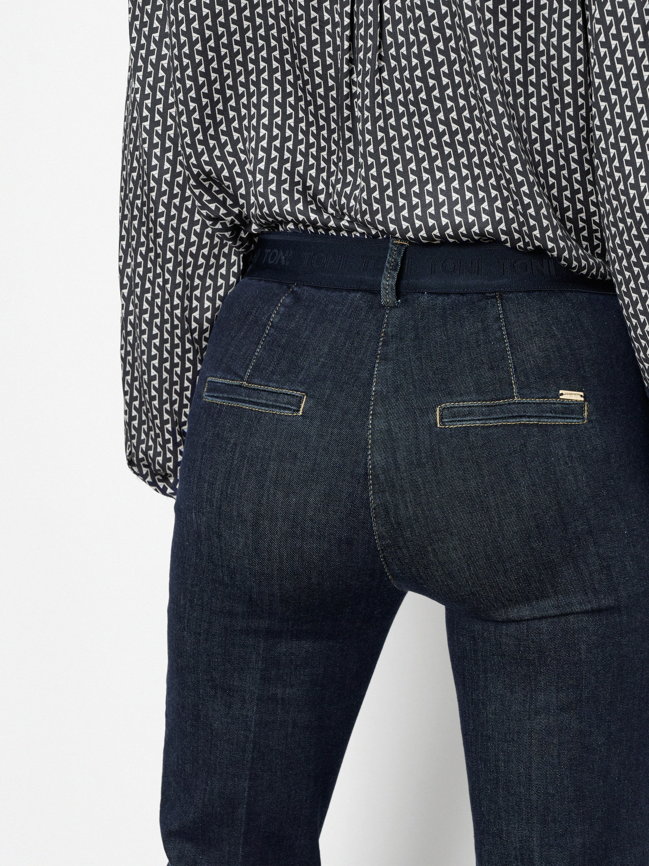 Damenjeans Jenny in Dark Blue, Smarte Jeans in 7/8-Laenge, zweite Detailansicht
