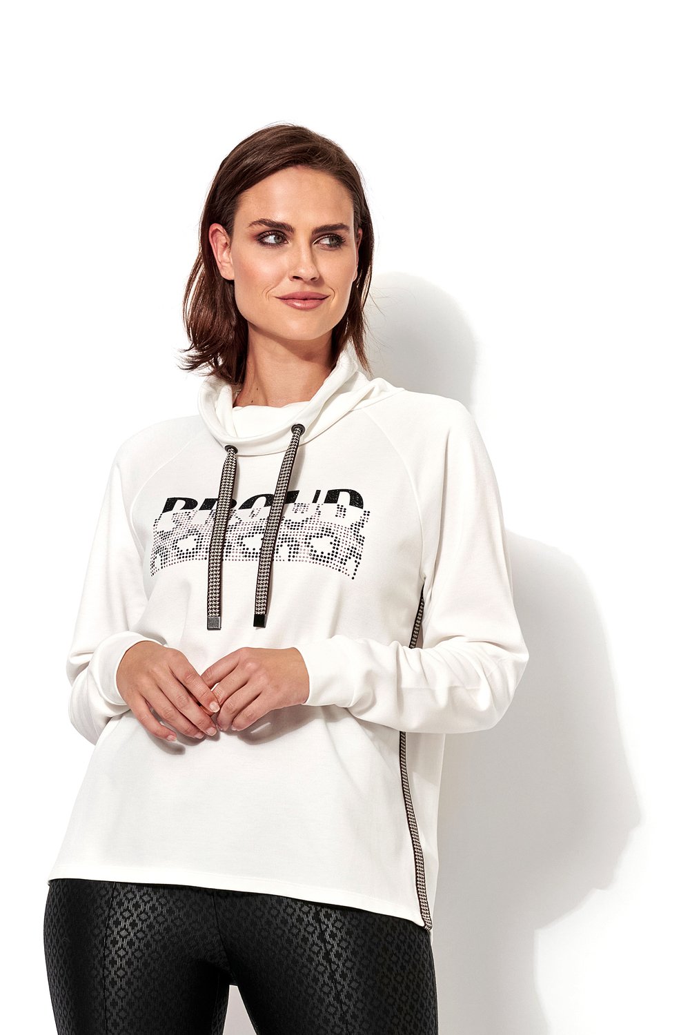 Sweater mit funkelnden Details | Style »Drew« ecru