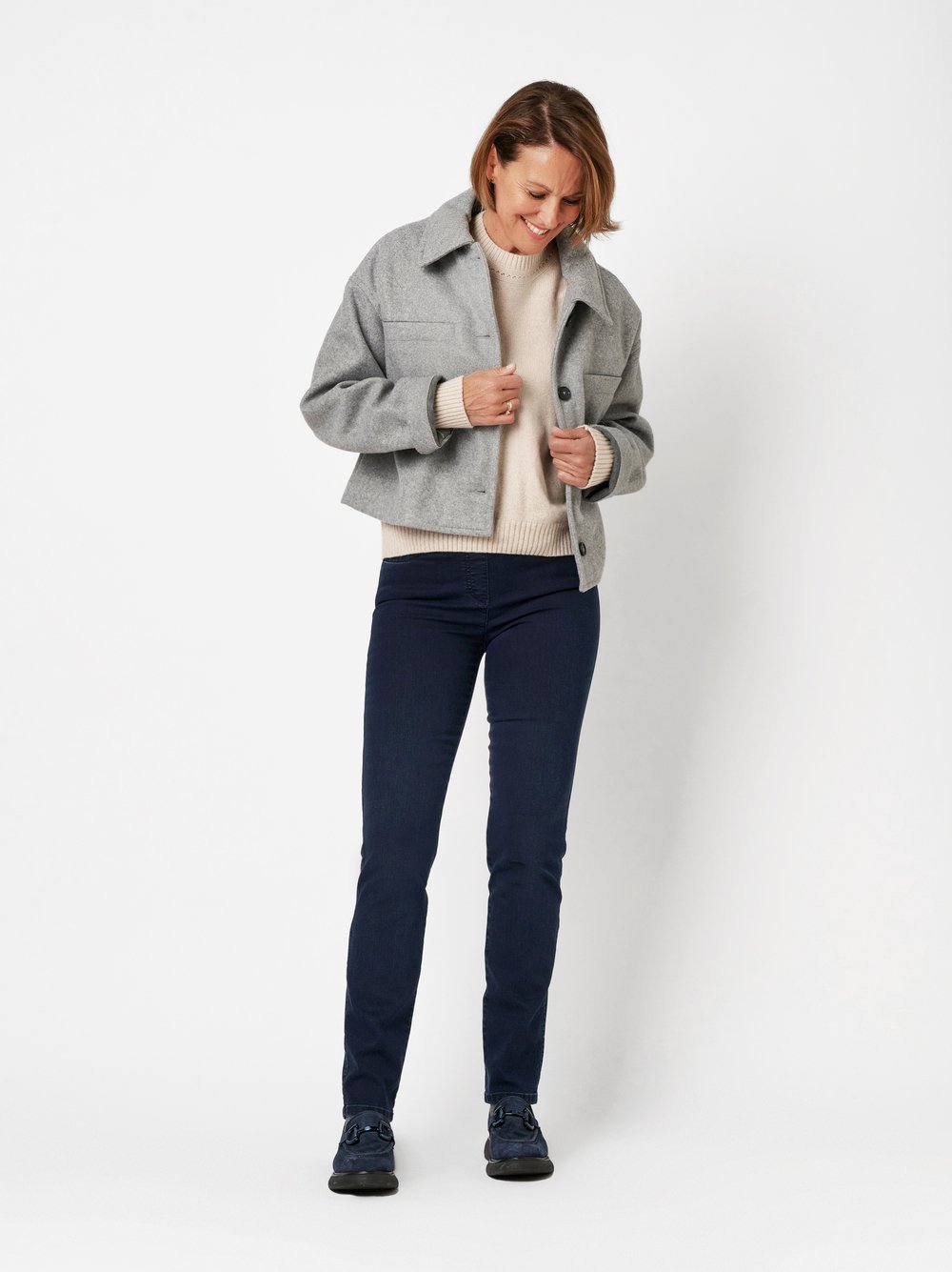 Bequeme Hose mit Jerseybund | Style »My Darling« dark blue