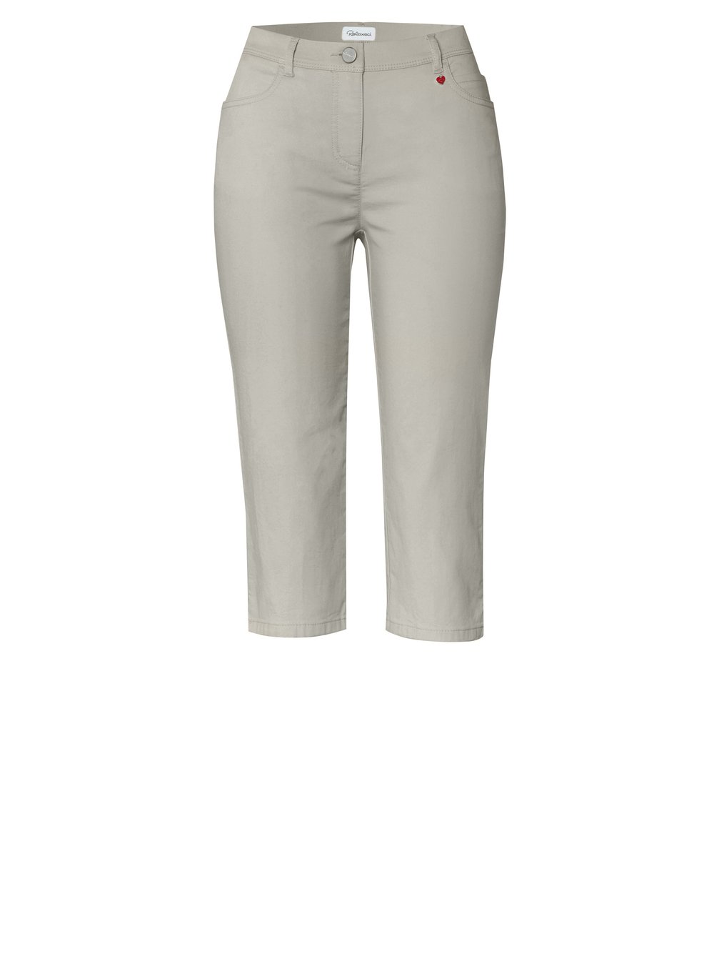 Damenhose Meine beste Freundin Capri in light khaki, Sommerliche Capri-Hose, freigestellte Produktansicht