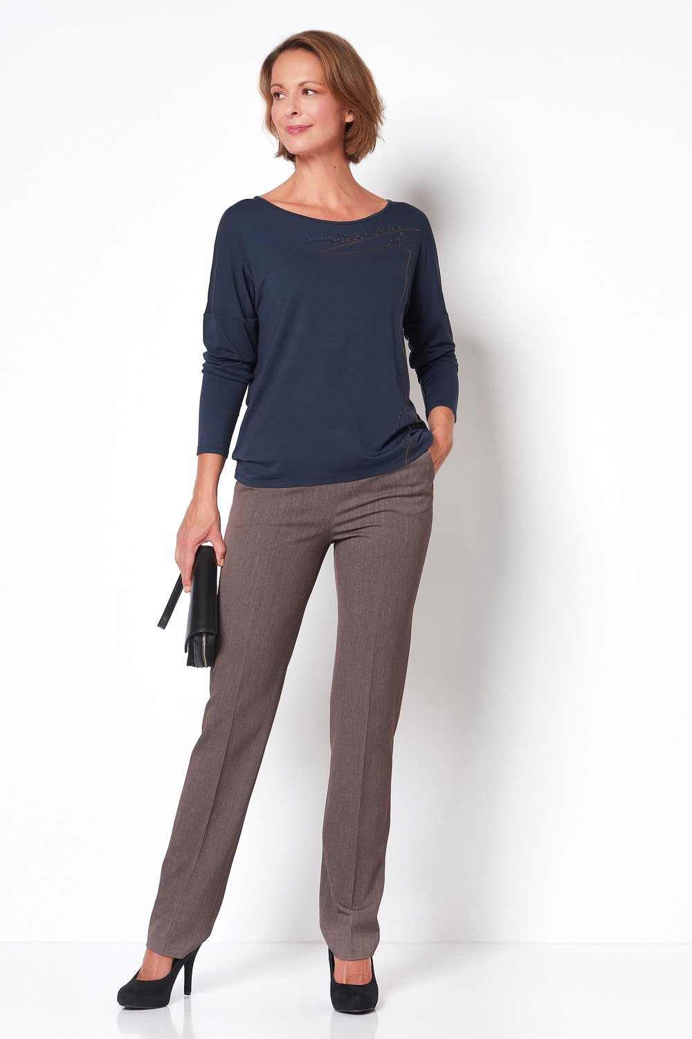 Schlupfhose mit Bügelfalten | Style »Jade« brown Schlupfhose mit Bügelfalten | Style »Jade« brown