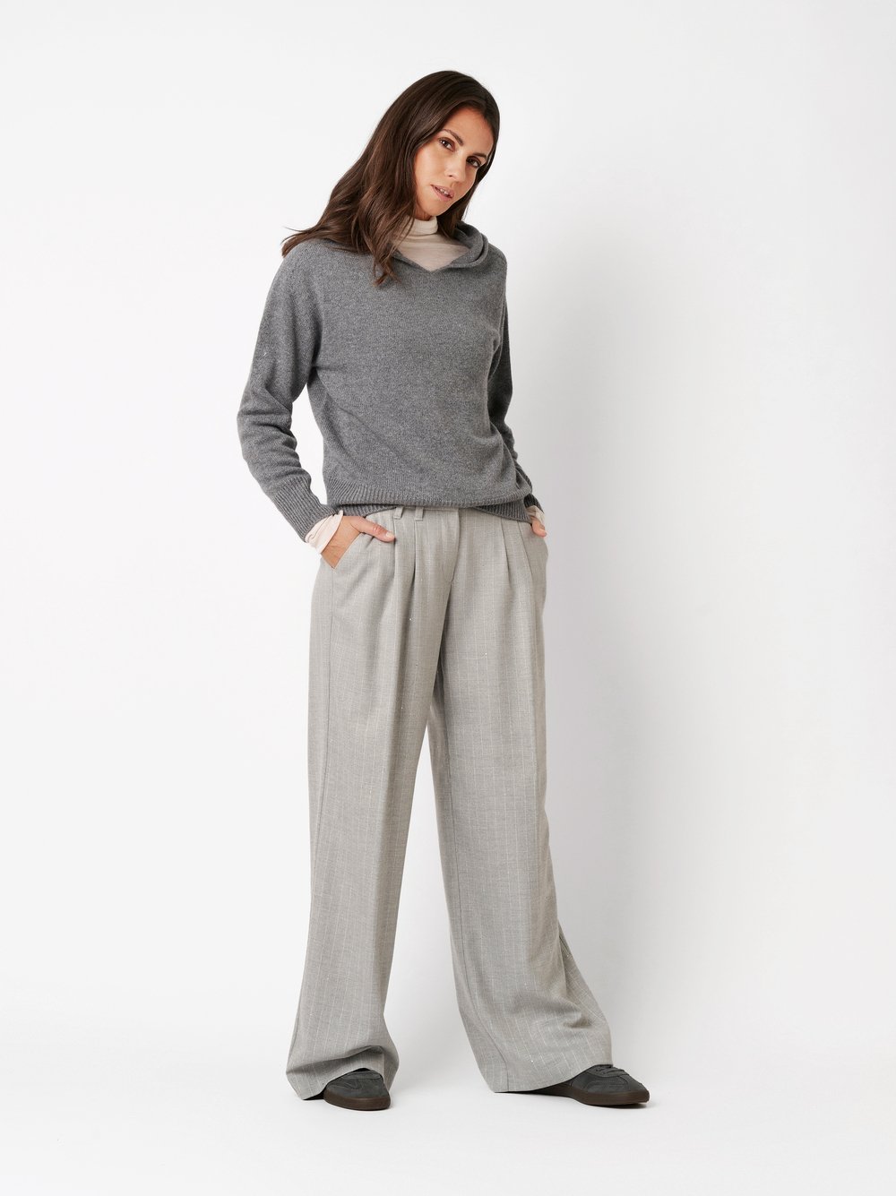 Pullover Ivie light grey Outfitansicht