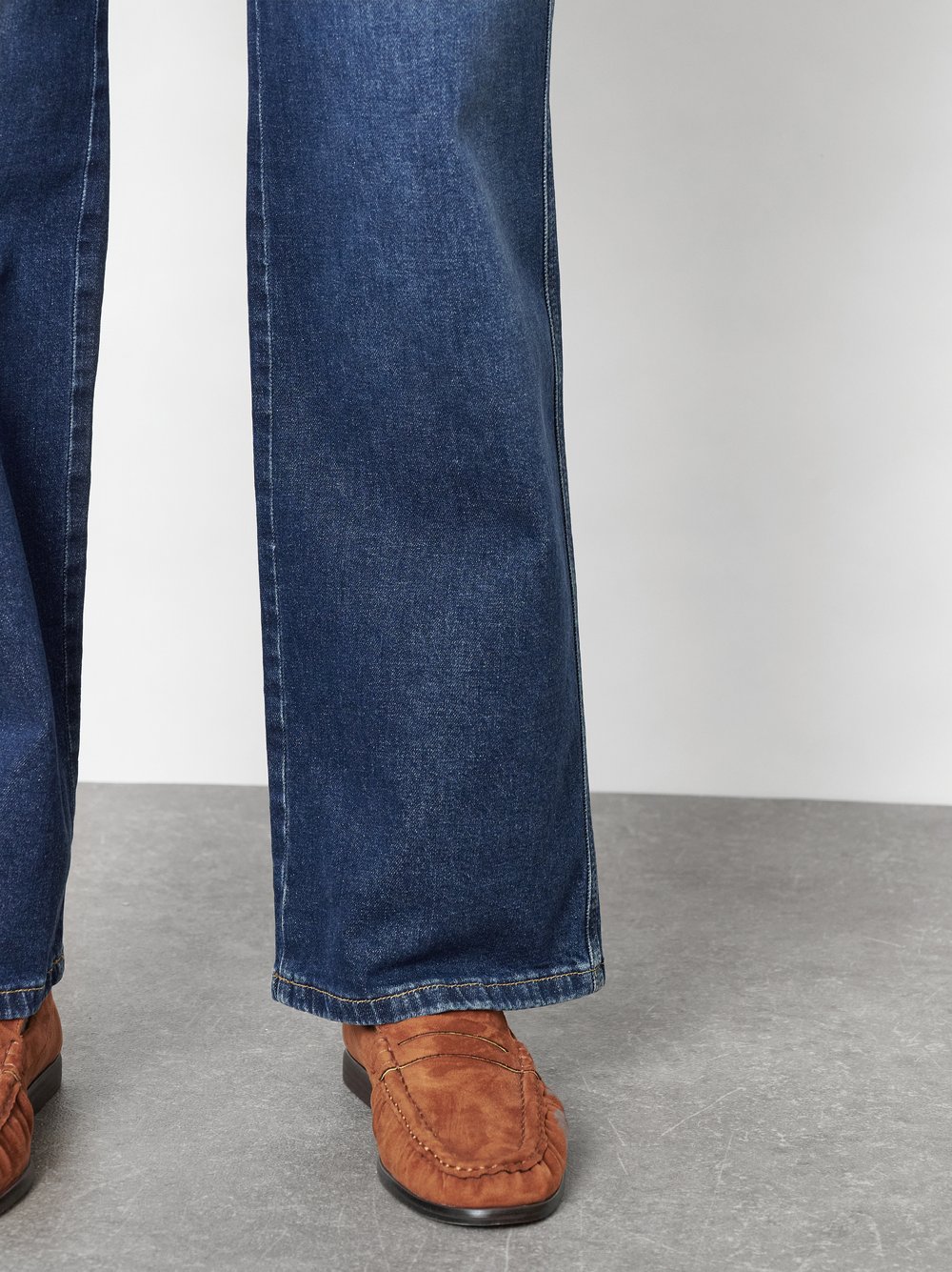 Wide-Leg Jeans mit Waschung | Style »Liv Wide« Dark Blue