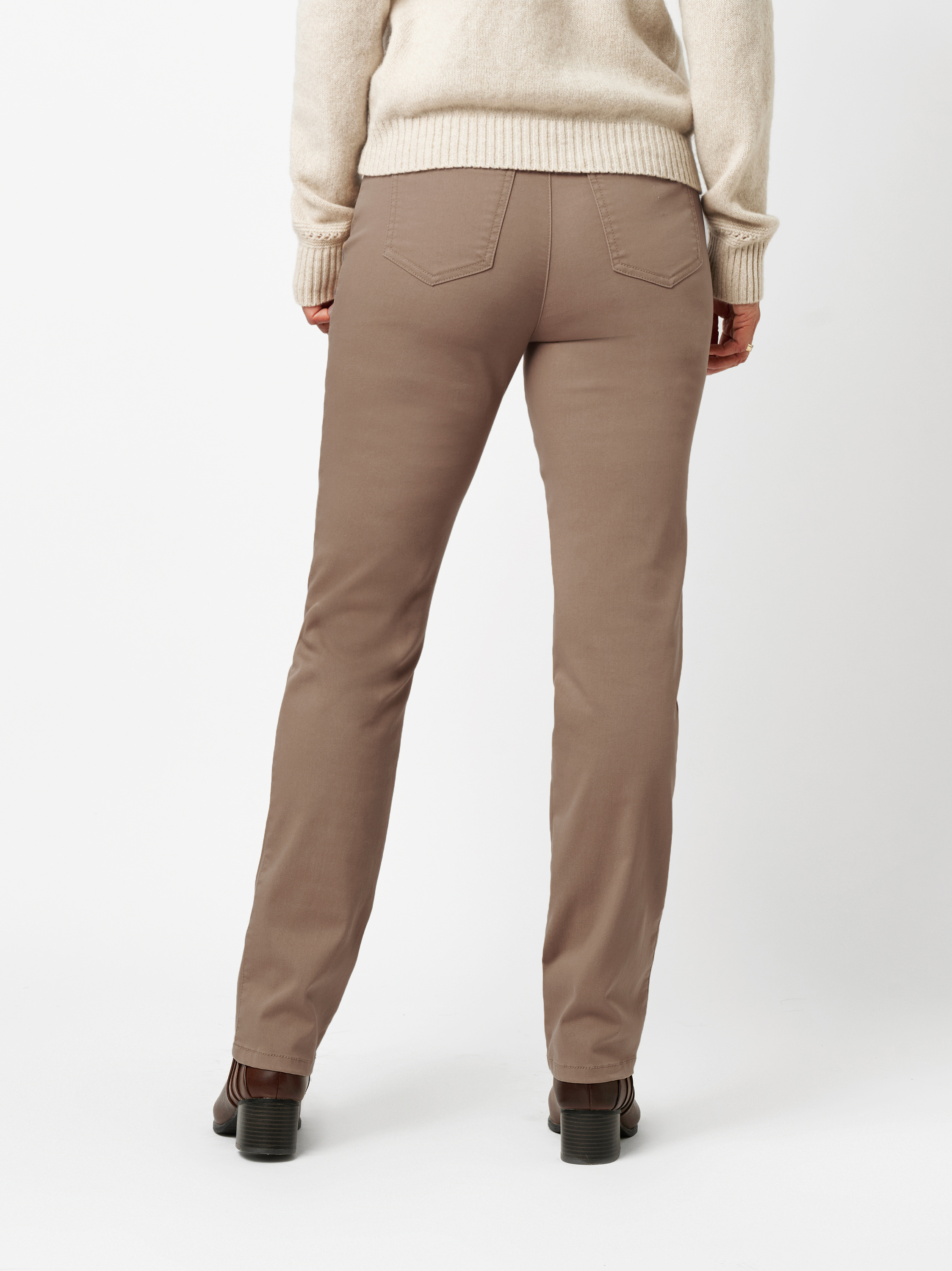 Hose Alice taupe Rueckansicht