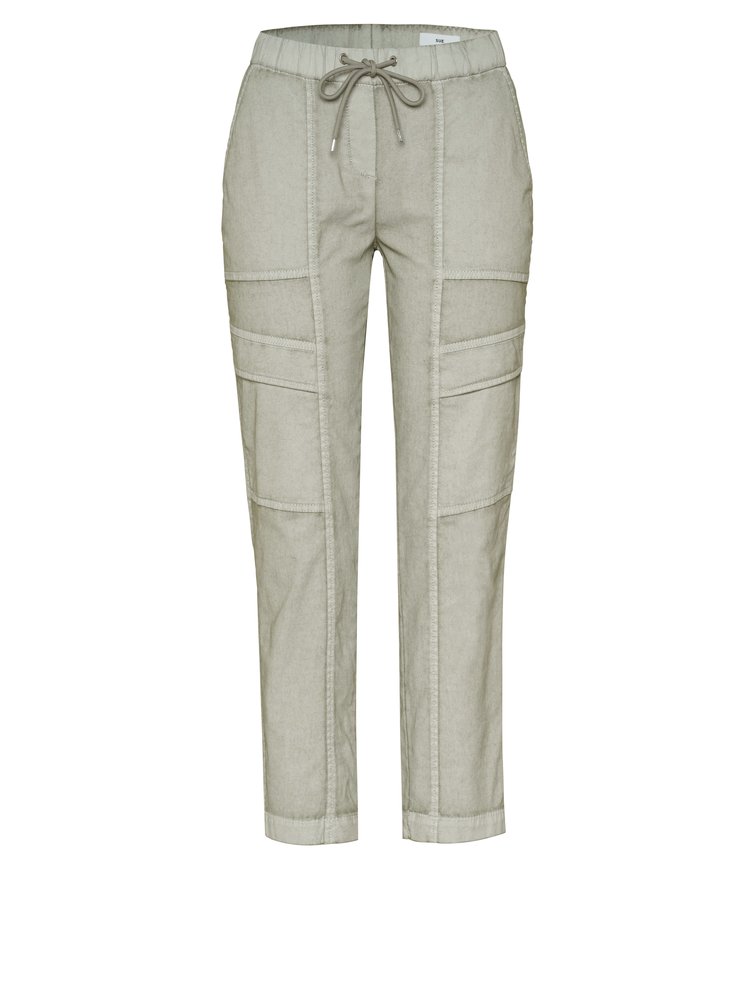 Damenhose Sue Cargo in light khaki, Jogpants im Cargo-Stil, freigestellte Produktansicht