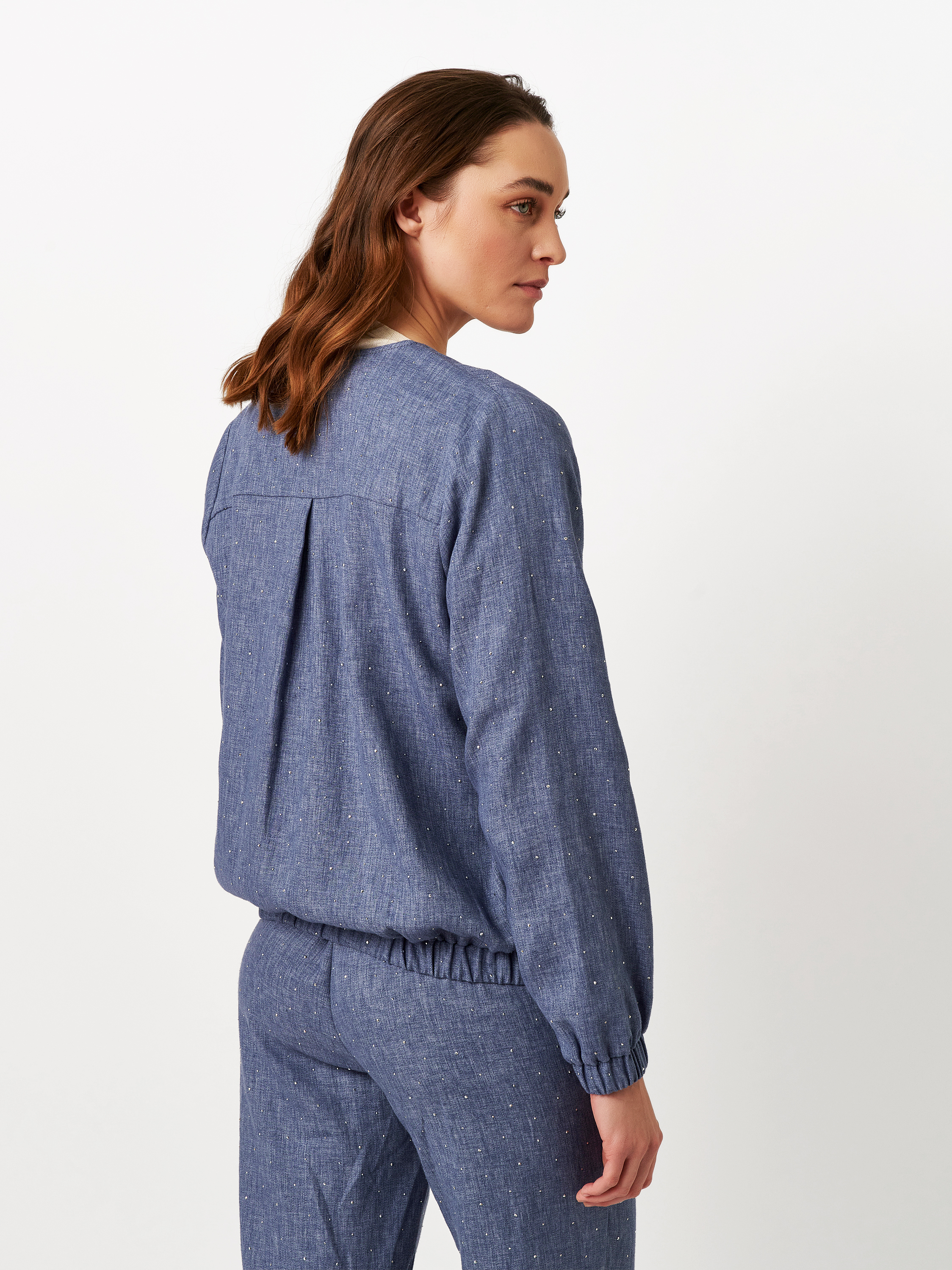 Jacket Lexi blue rear view Jacket Lexi blue rear view