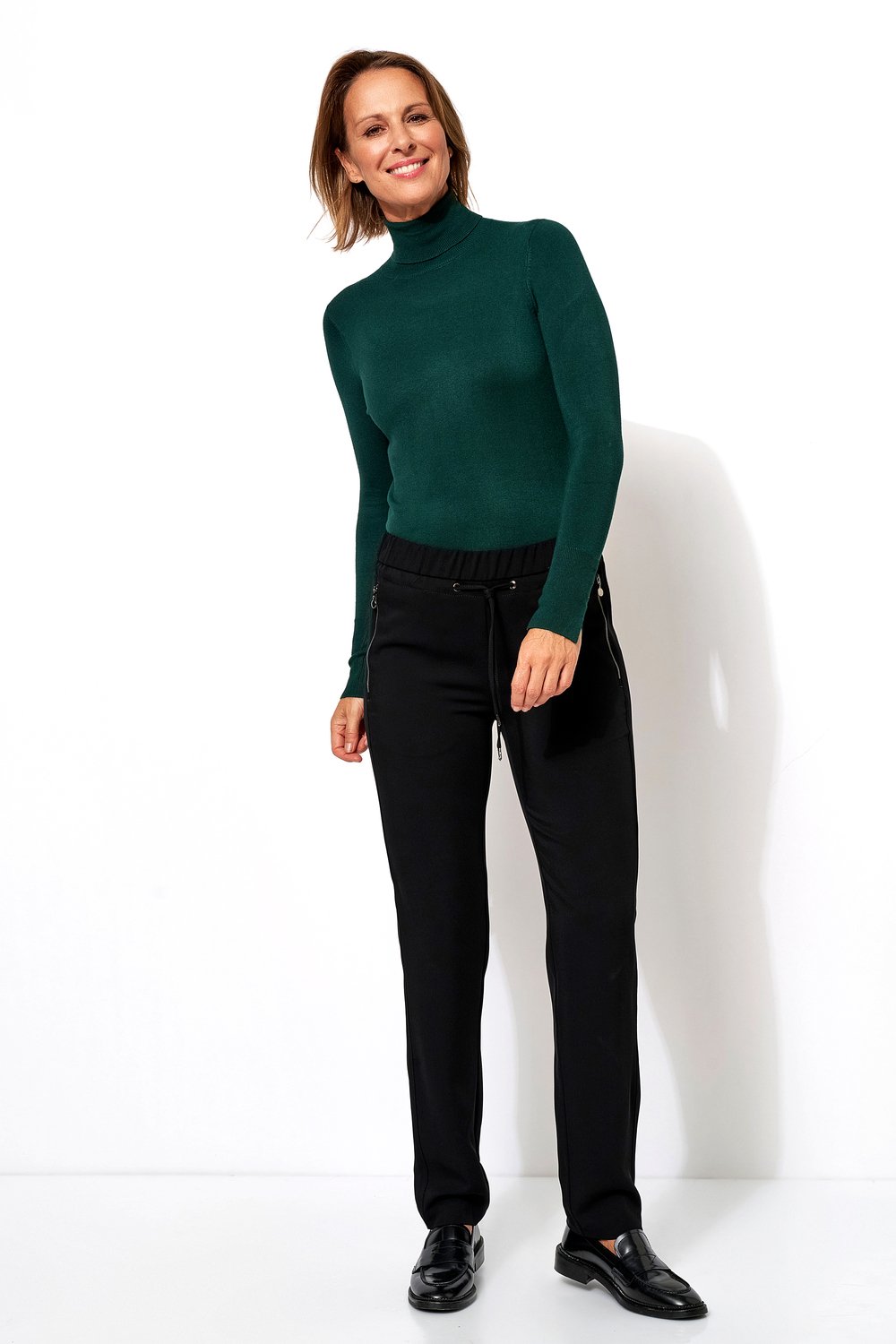 Jogpants aus Jersey | Style »Scarlet« Schwarz Jogpants aus Jersey | Style »Scarlet« Schwarz