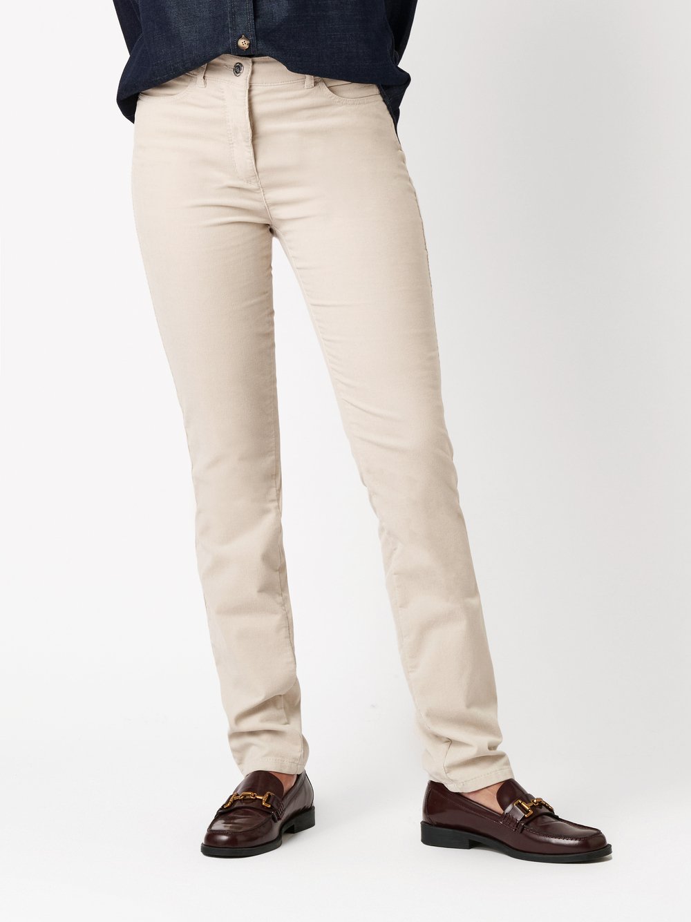 Hose be loved light beige Vorderansicht Hose be loved light beige Vorderansicht