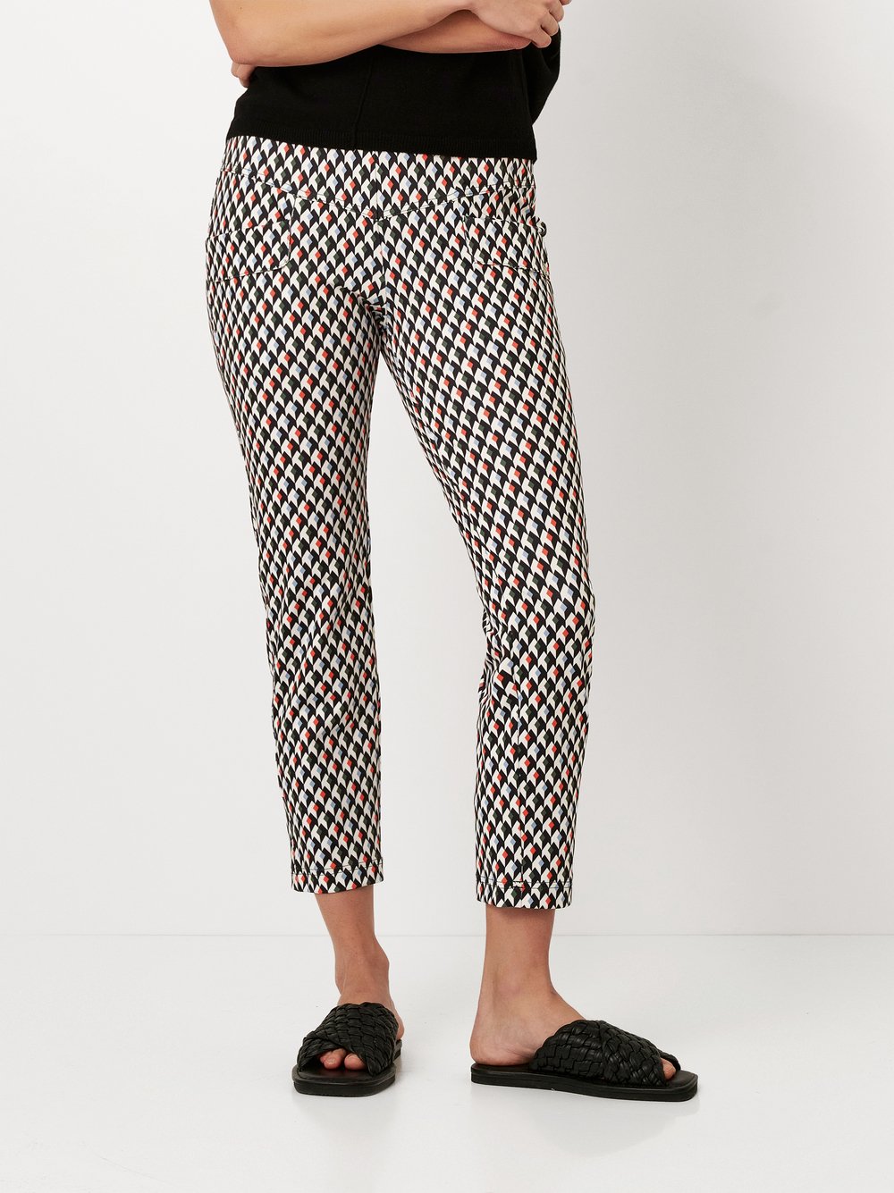 Trousers Jenny black/white front view