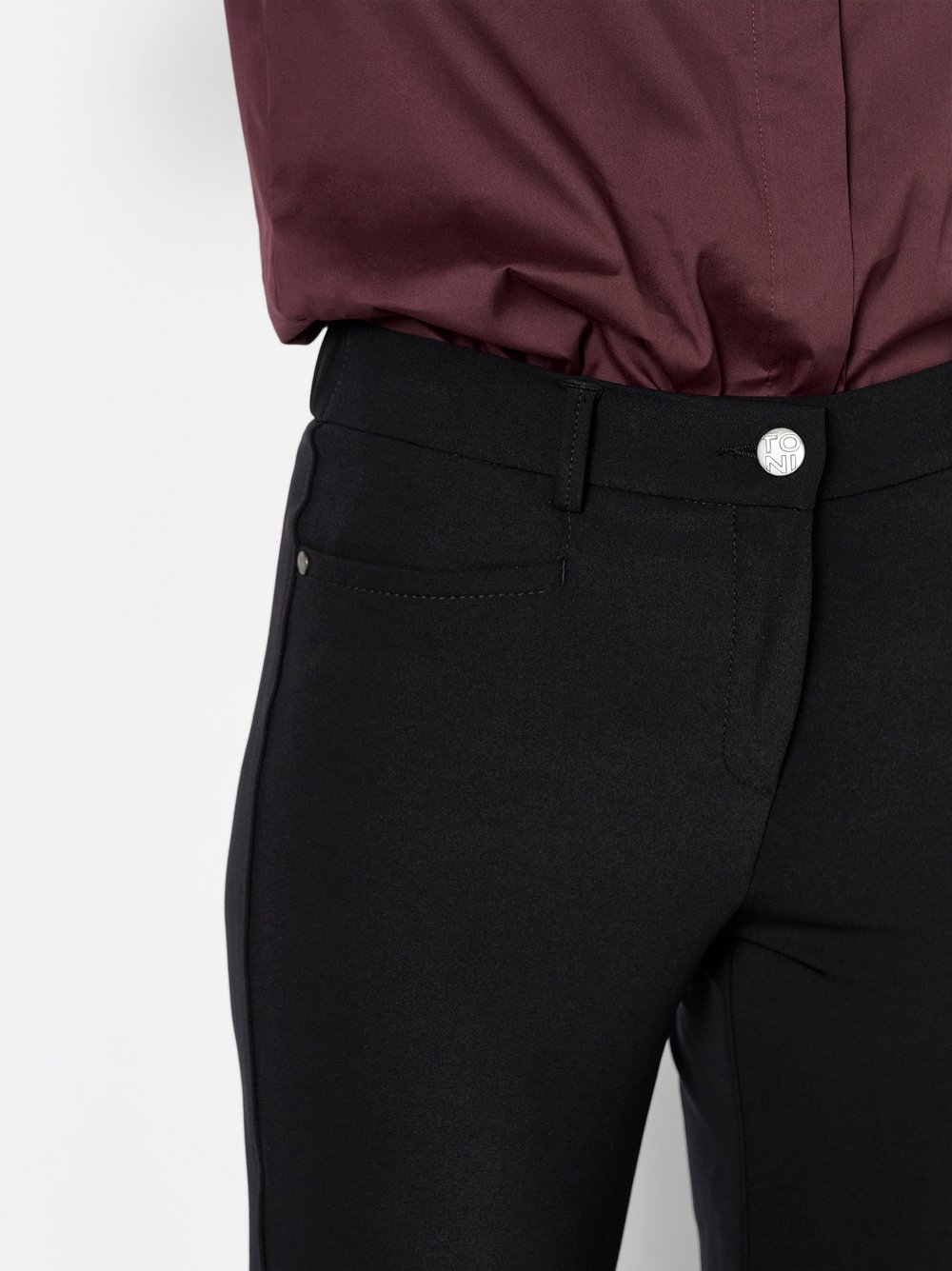 Tailoring-Hose mit Bügelfalten | Style »Jenny Smart« Schwarz