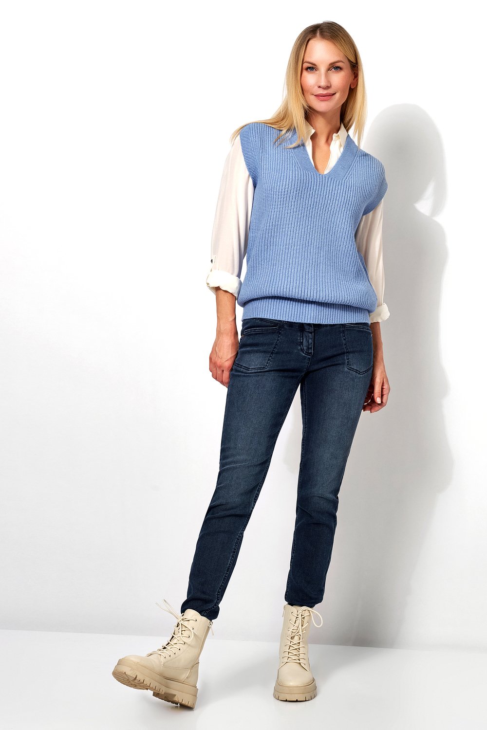 Shapingjeans mit Rahmentaschen | Style »Perfect Shape« dark blue