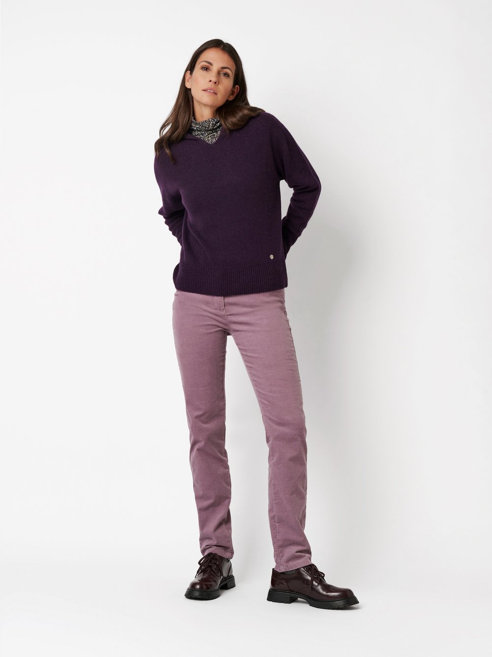 Hose Be Loved mauve Outfitansicht