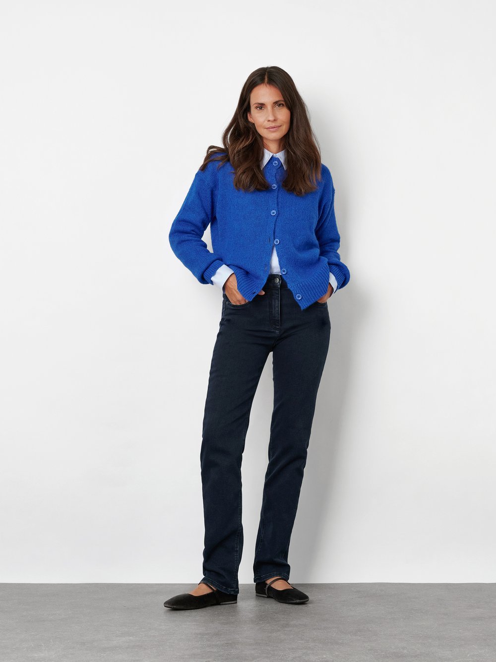 Cardigan with Mohair | Style »Ivette« Blue