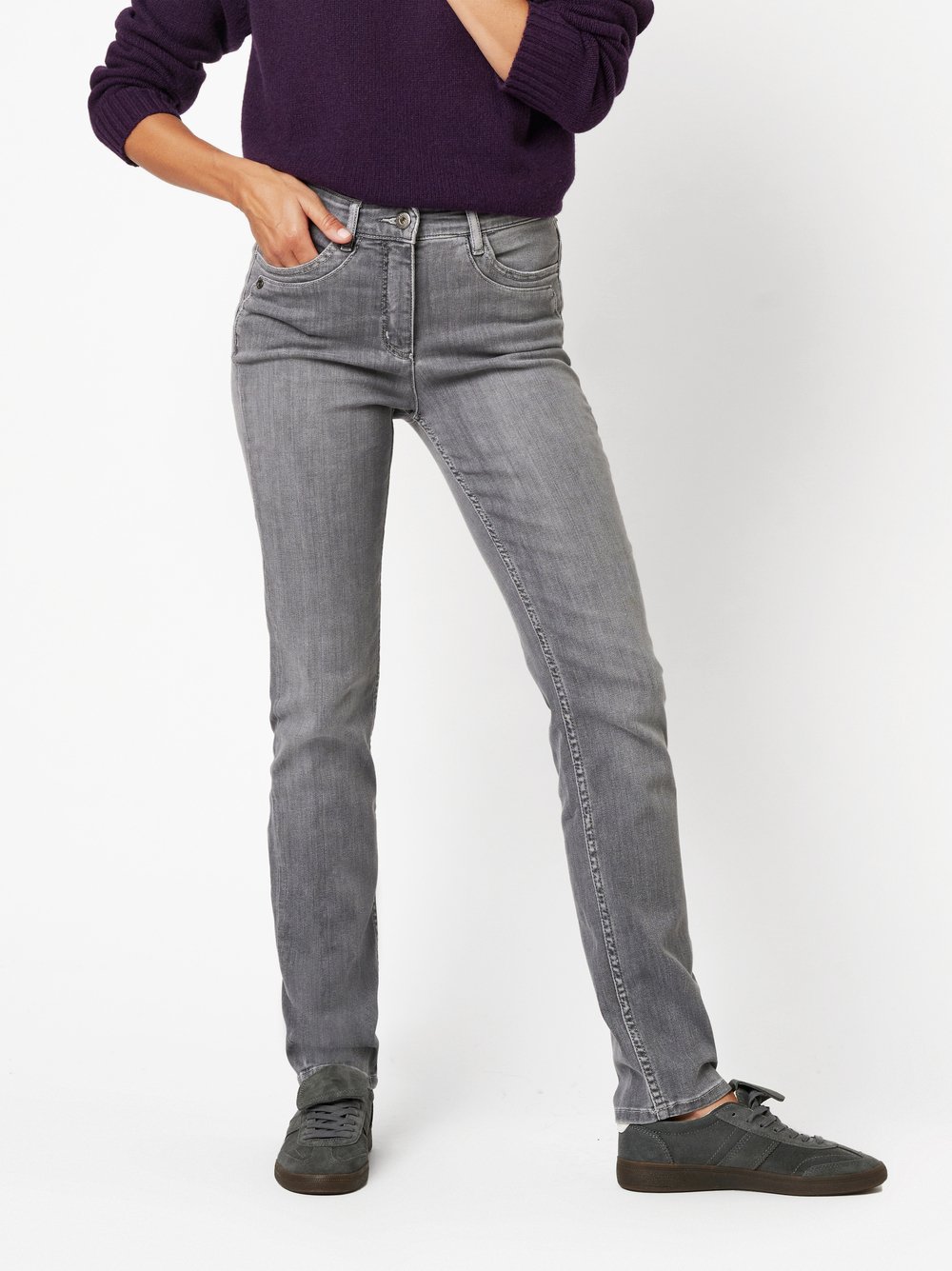 Jeans be loved grey Vorderansicht