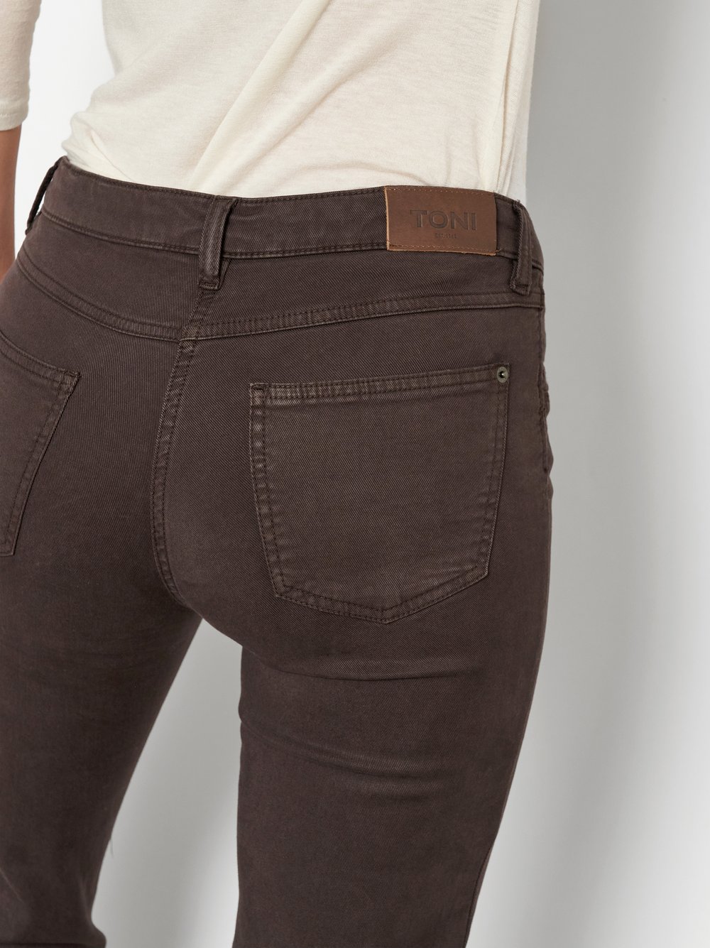 Softe Twillhose mit perfekter Passform | Style »Perfect Shape« Dunkelbraun