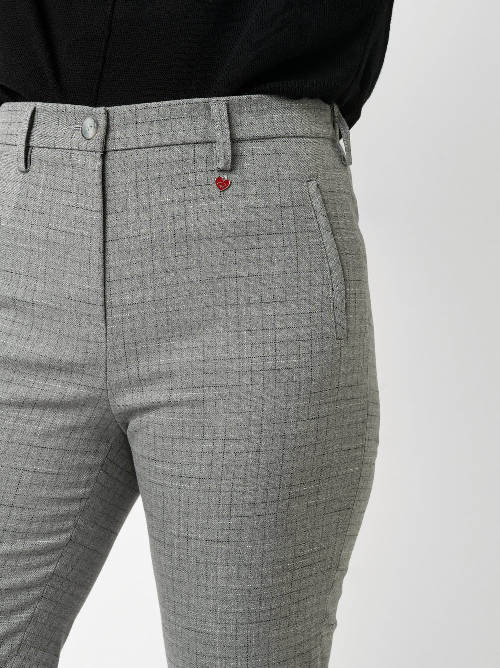 Trousers Meine beste Freundin grey detail view Trousers Meine beste Freundin grey detail view