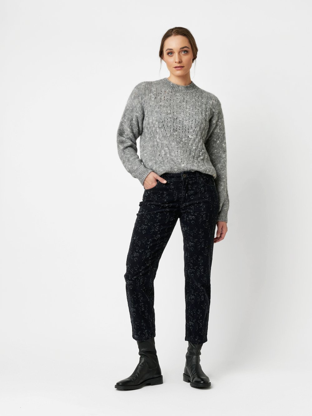 Pullover Gini grey Outfitansicht