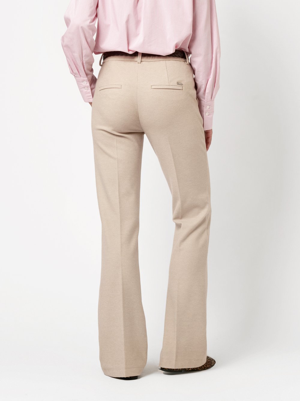 Trousers Jenny beige rear view