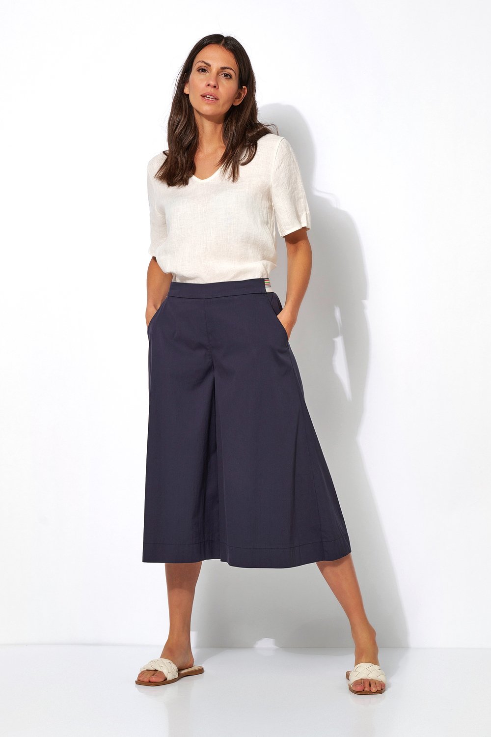 Light culottes | Style »Culotte Skirt« dark blue