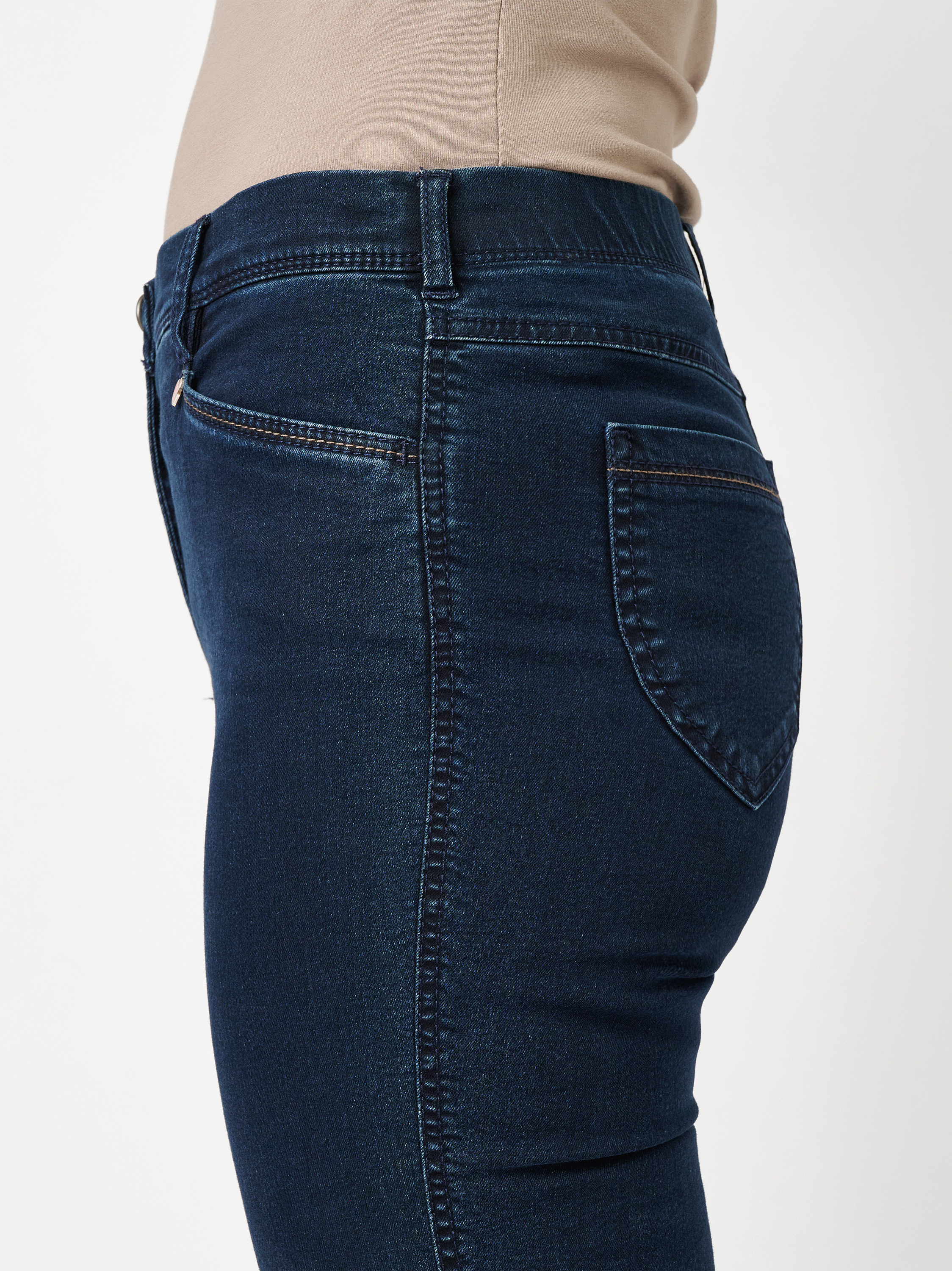 Damenhose Meine beste Freundin in Dark Blue, Modische Bootcut-Hose, Detailansicht