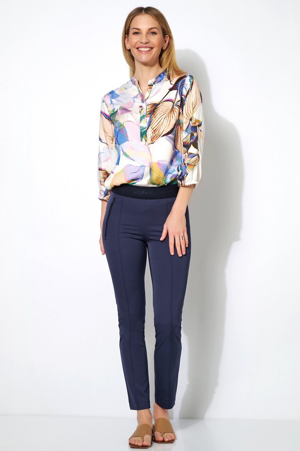 Schlanke, edle Businesshose | Style »Jenny« dark blue