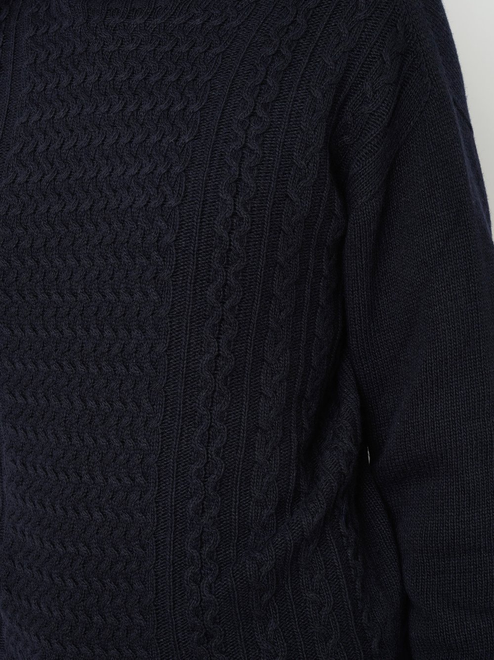 Cable-Knit Jumper with Cashmere | Style »Hedi« Dark Blue