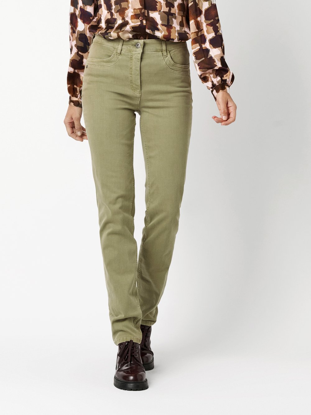 Jeans Be Loved khaki Vorderansicht