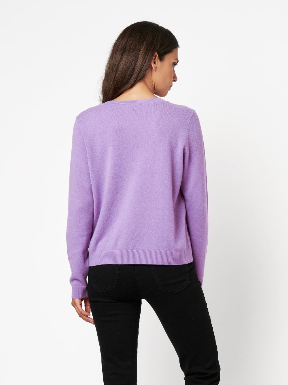 Pullover Gerit dark purple Rueckansicht