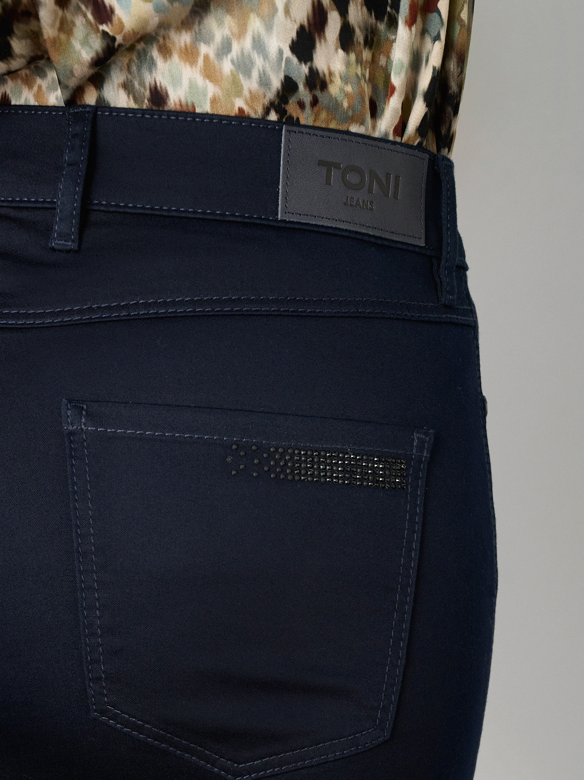 Slim-Fit Hose mit hohem Bund | Style »Be Loved« Dark Blue