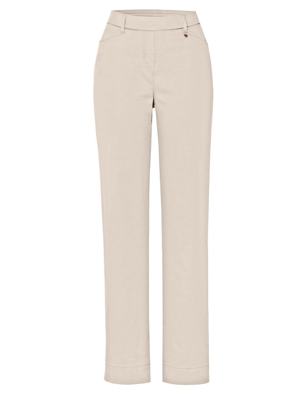 Damenhose Scarlet Wide in sand, weite, leichte Hose mit Gummibund, freigestellte Produktansicht