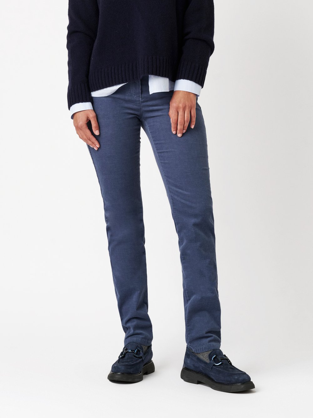 Trousers be loved blue front view