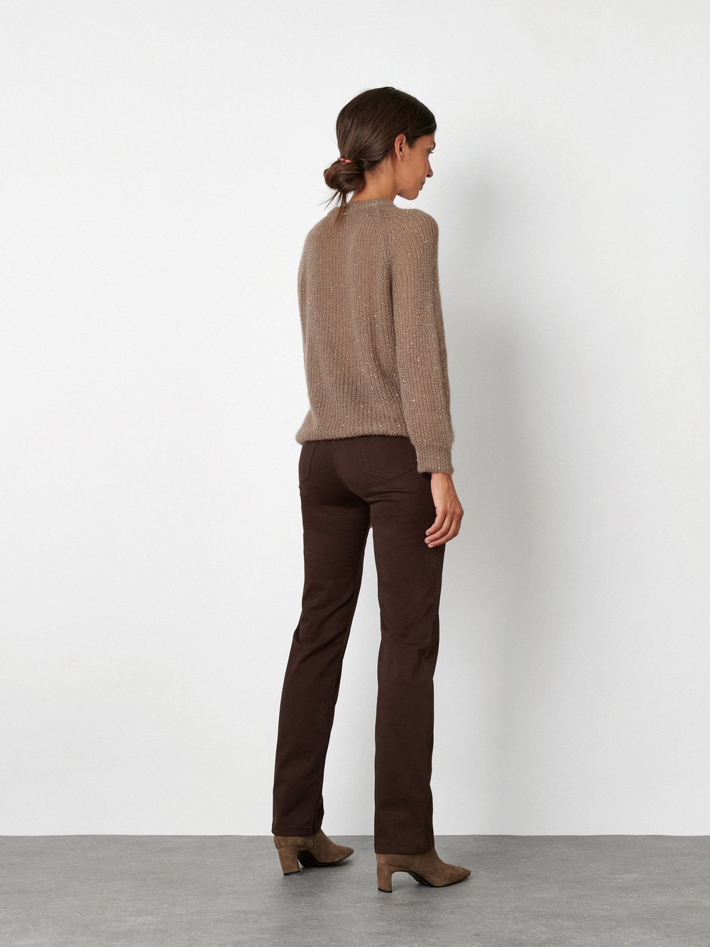 Sequin Knit Jumper | Style »Gail« Brown