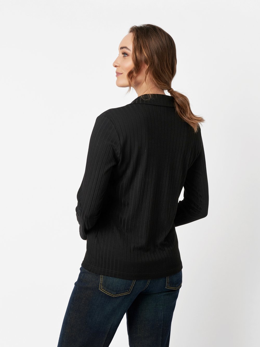 Blouse Danielle black rear view Blouse Danielle black rear view