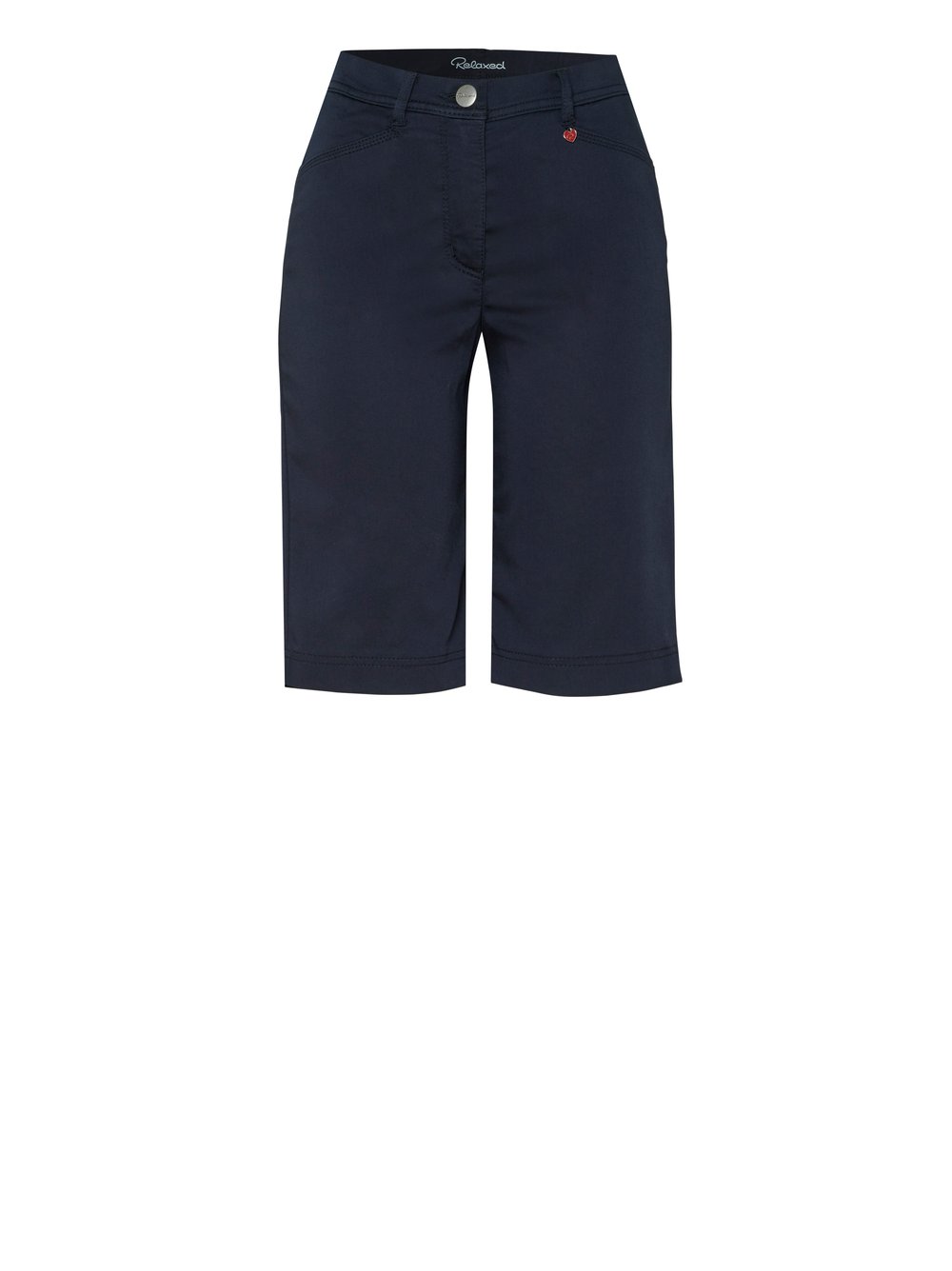 Damenshorts Meine beste Freundin Bermuda in dark blue, Sommerliche Bermuda, freigestellte Produktansicht