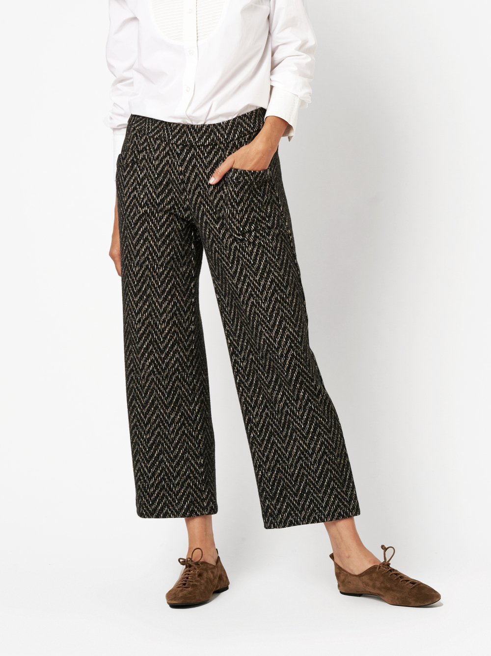 Hose Sue brown/black Vorderansicht
