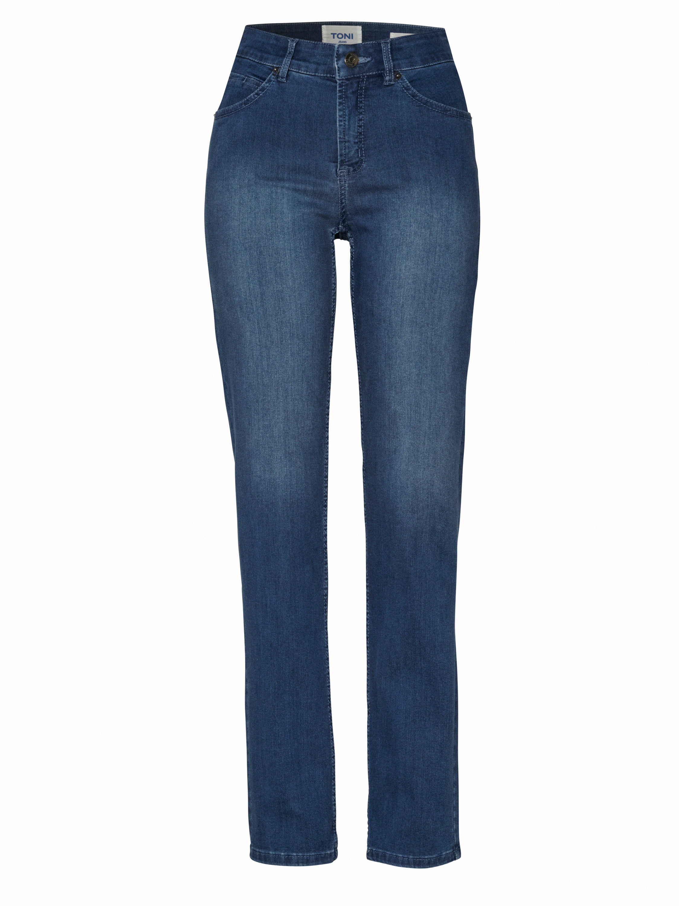 Damenjeans Liv Regular in mid blue, Regular-Fit Jeans, freigestellte Produktansicht