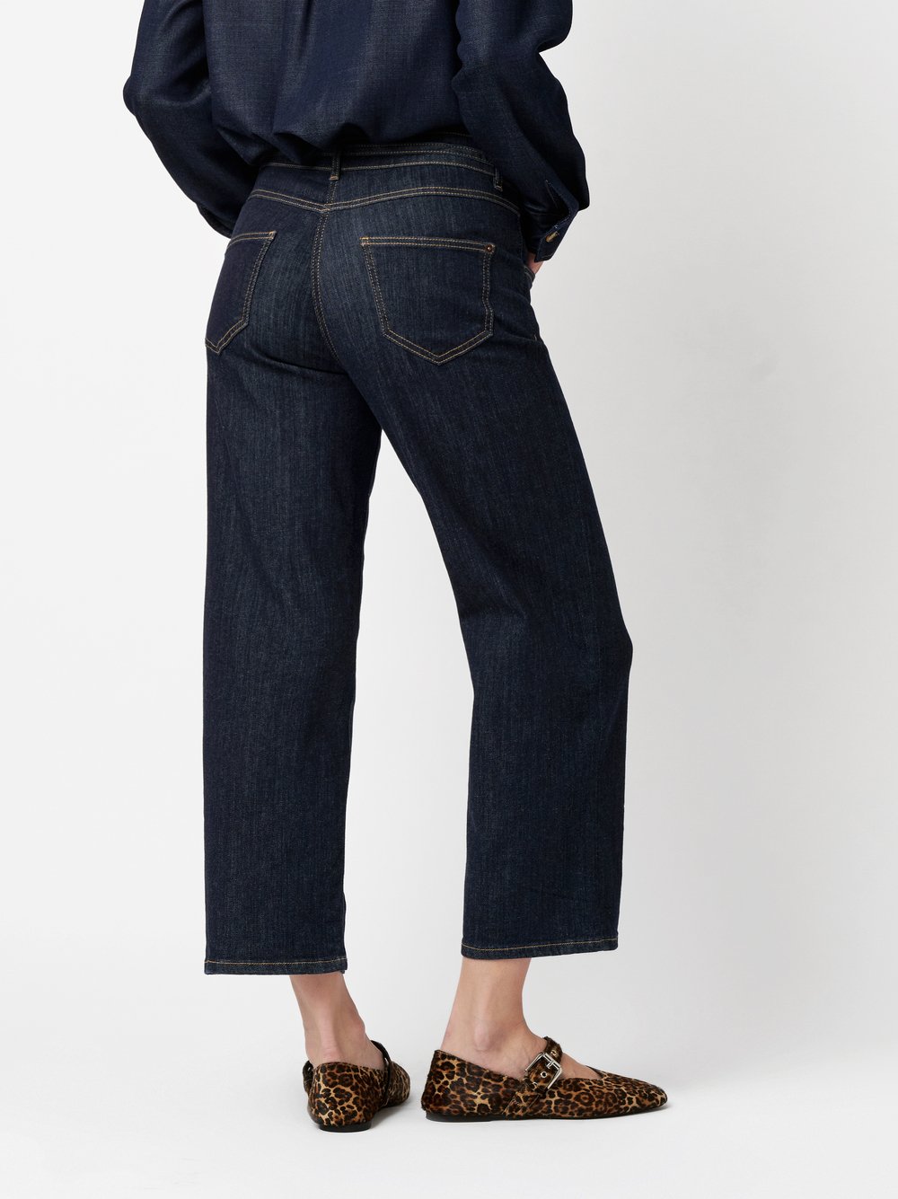 Jeans Liv rinsed blue rear view Jeans Liv rinsed blue rear view