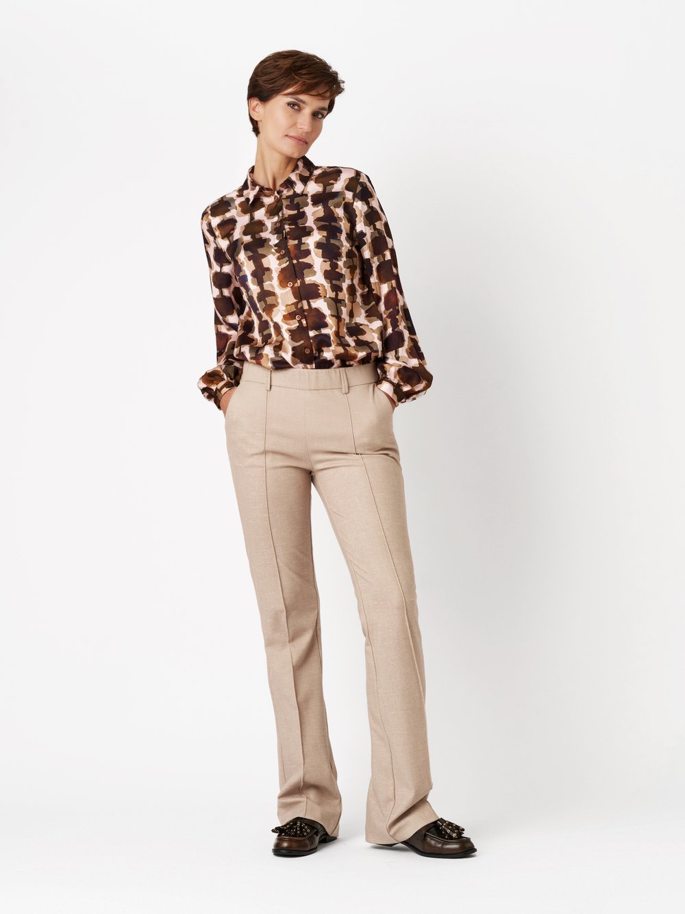 Hose Jenny beige Outfitansicht
