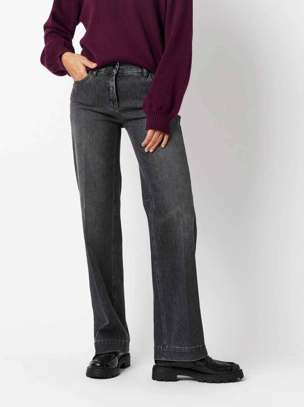 Jeans Jenny dark grey Vorderansicht