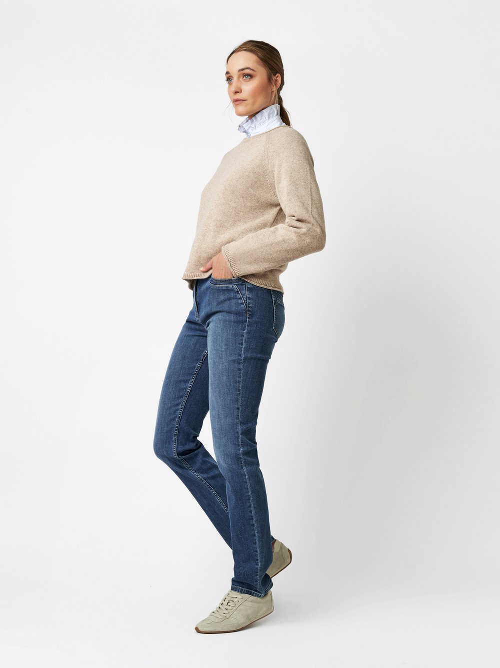 High Waist Jeans | Style »be loved« mid blue