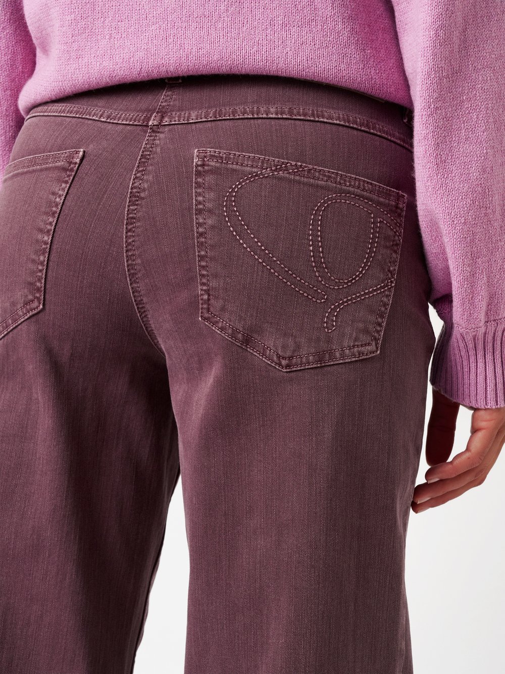Jeans Liv mauve Detailansicht