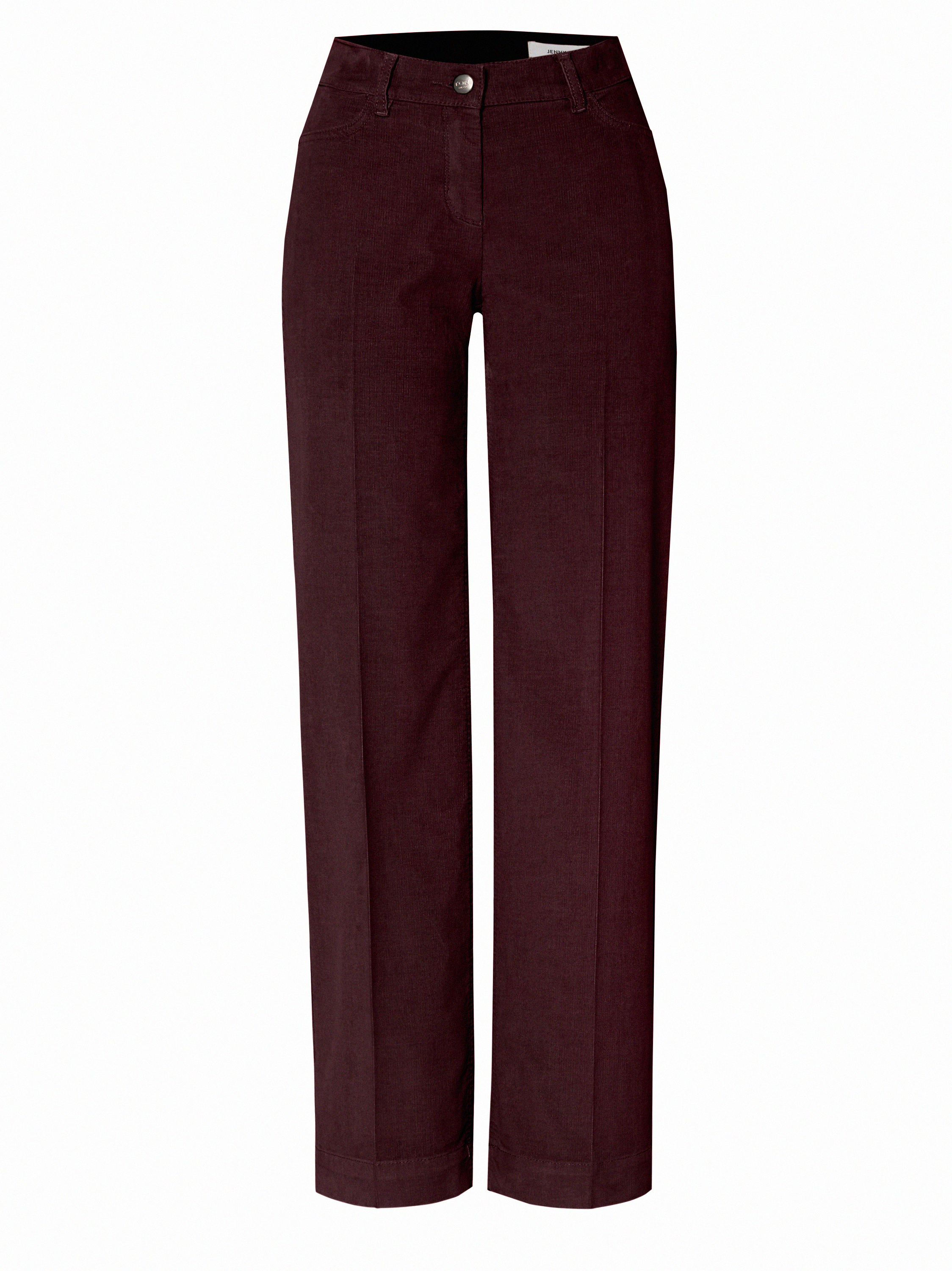 Womens trousers Jenny Wide in Berry, wide-leg corduroy trousers, product view