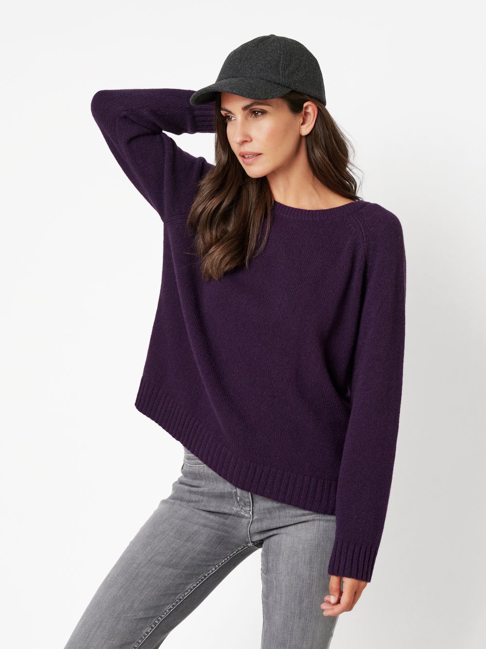 Pullover Giulia dark purple Vorderansicht