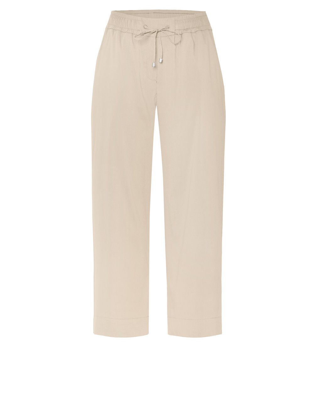 Damenhose Pia 3/4 in beige, Legere 3/4-Hose aus leichter Baumwolle, freigestellte Produktansicht