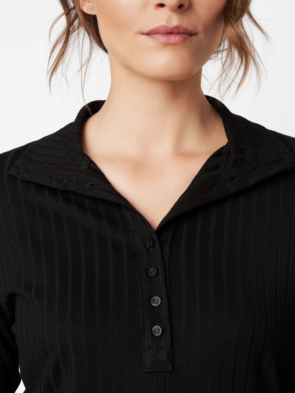 Blouse Danielle black detail view Blouse Danielle black detail view