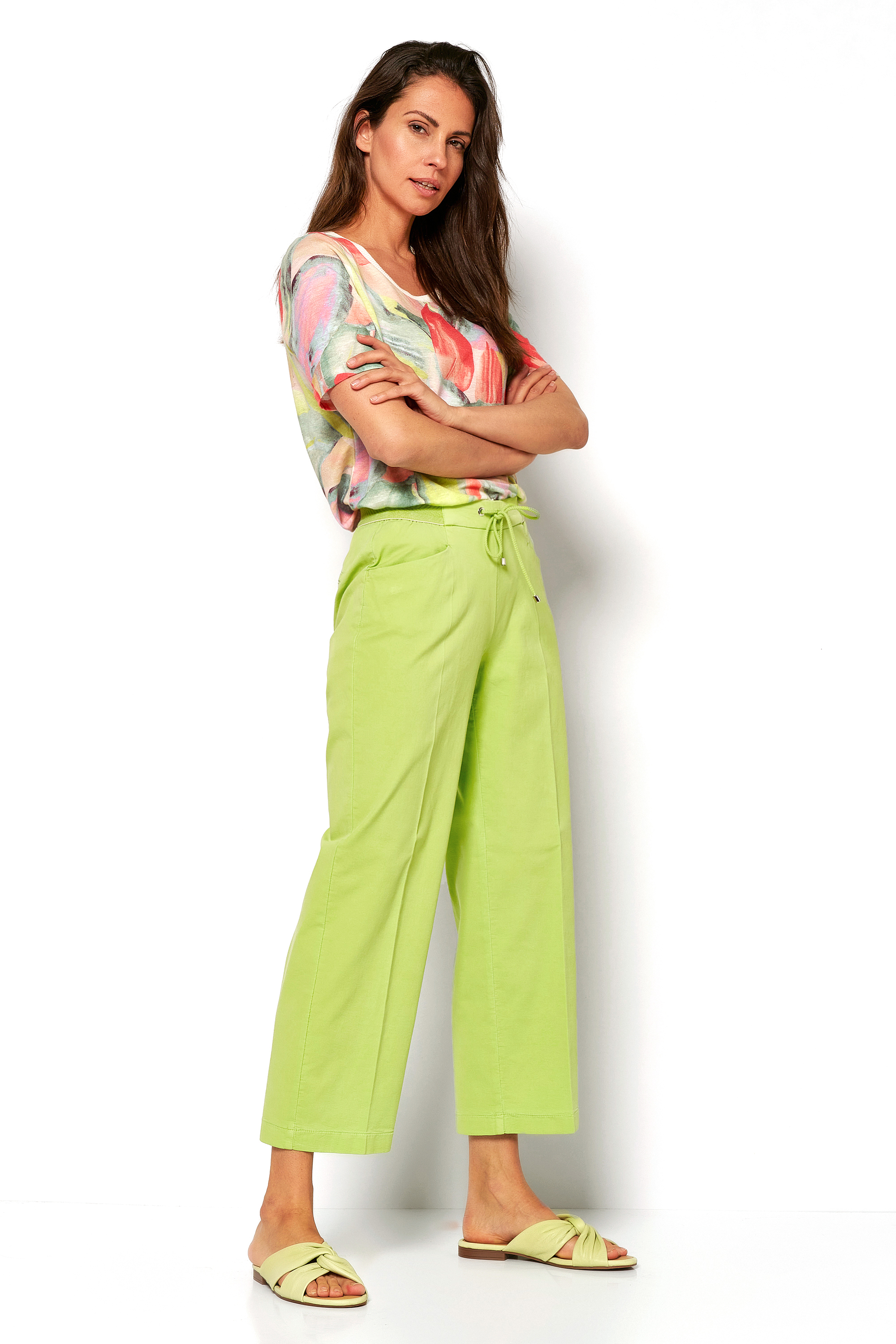 Relaxed 7/8 trousers | Style »Sue« apple