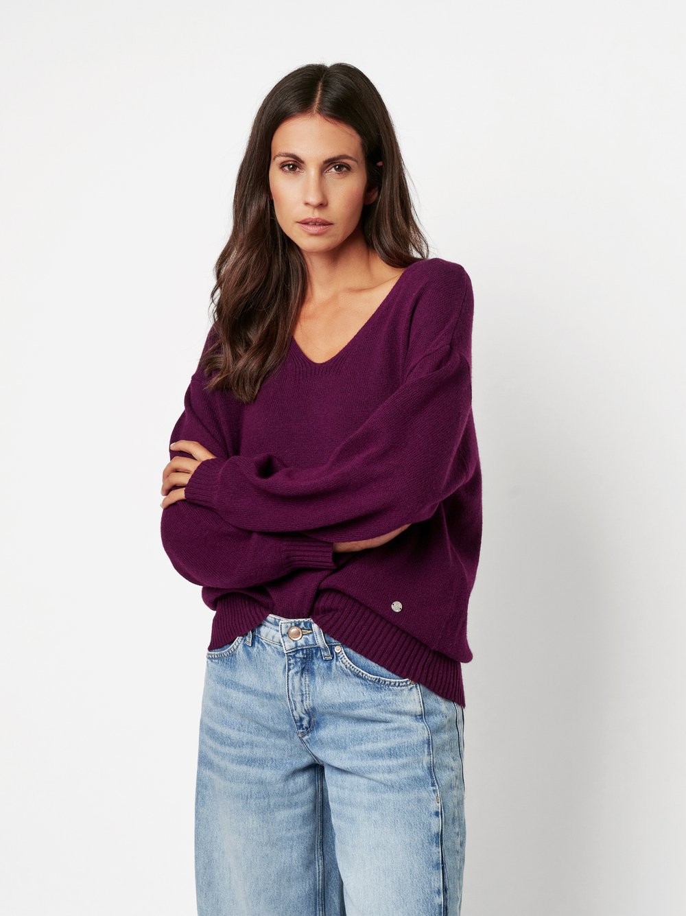 Pullover Ginger purple Vorderansicht Pullover Ginger purple Vorderansicht