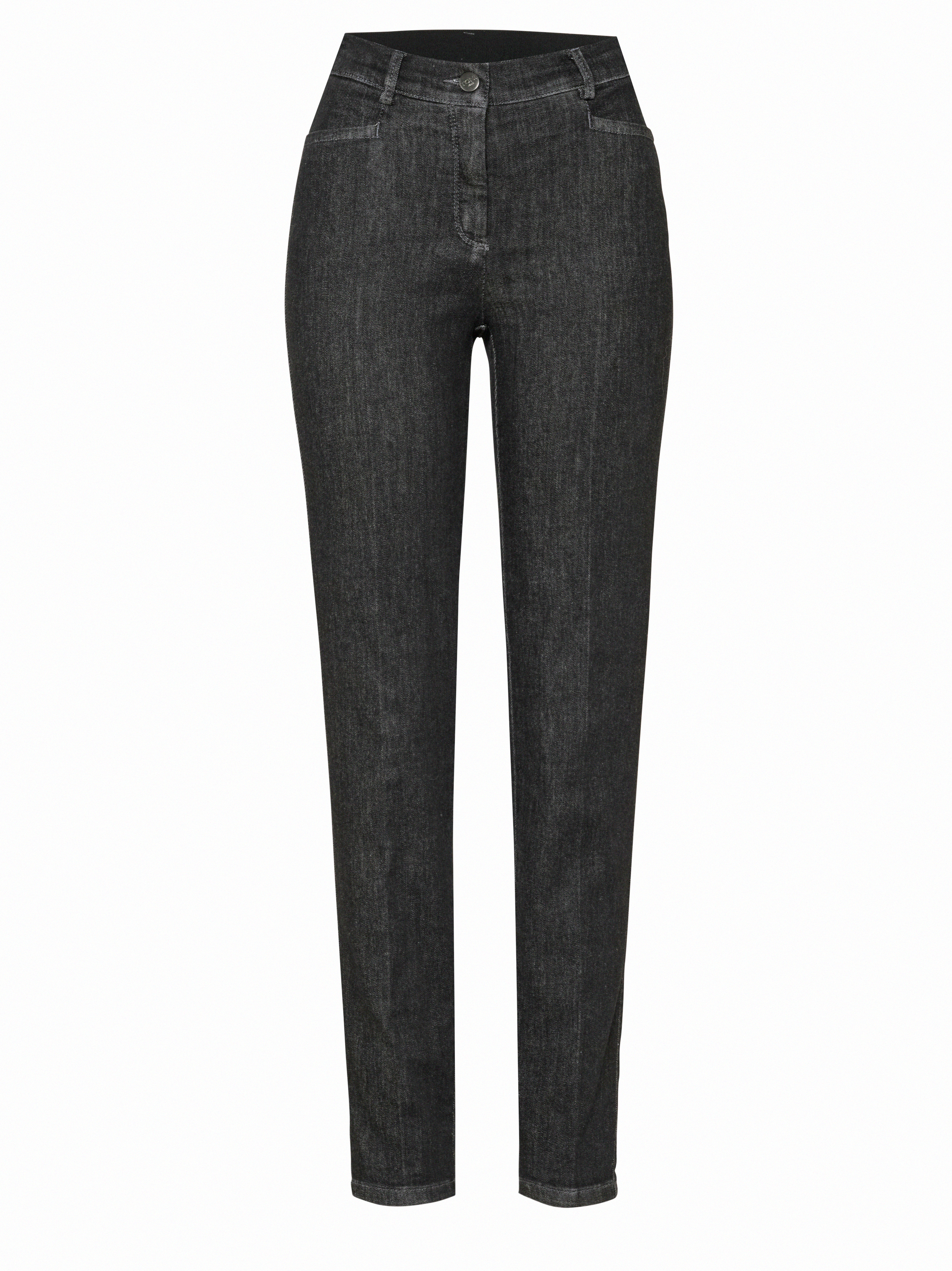 Damenjeans Jenny in Dunkelgrau, Smarte Jeans in 7/8-Laenge, freigestellte Produktansicht