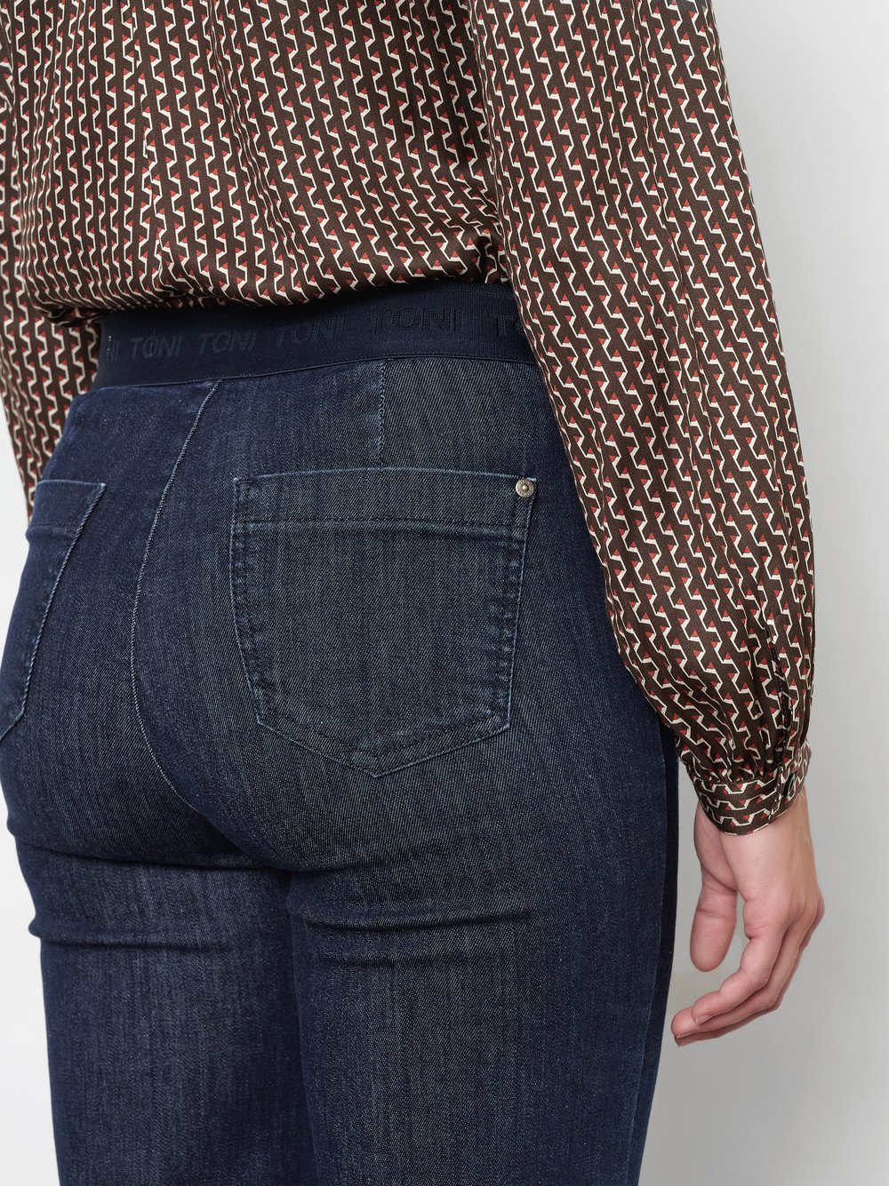 Wide-Leg Jeans mit sportivem Bund | Style »Jenny Wide« Dark Blue