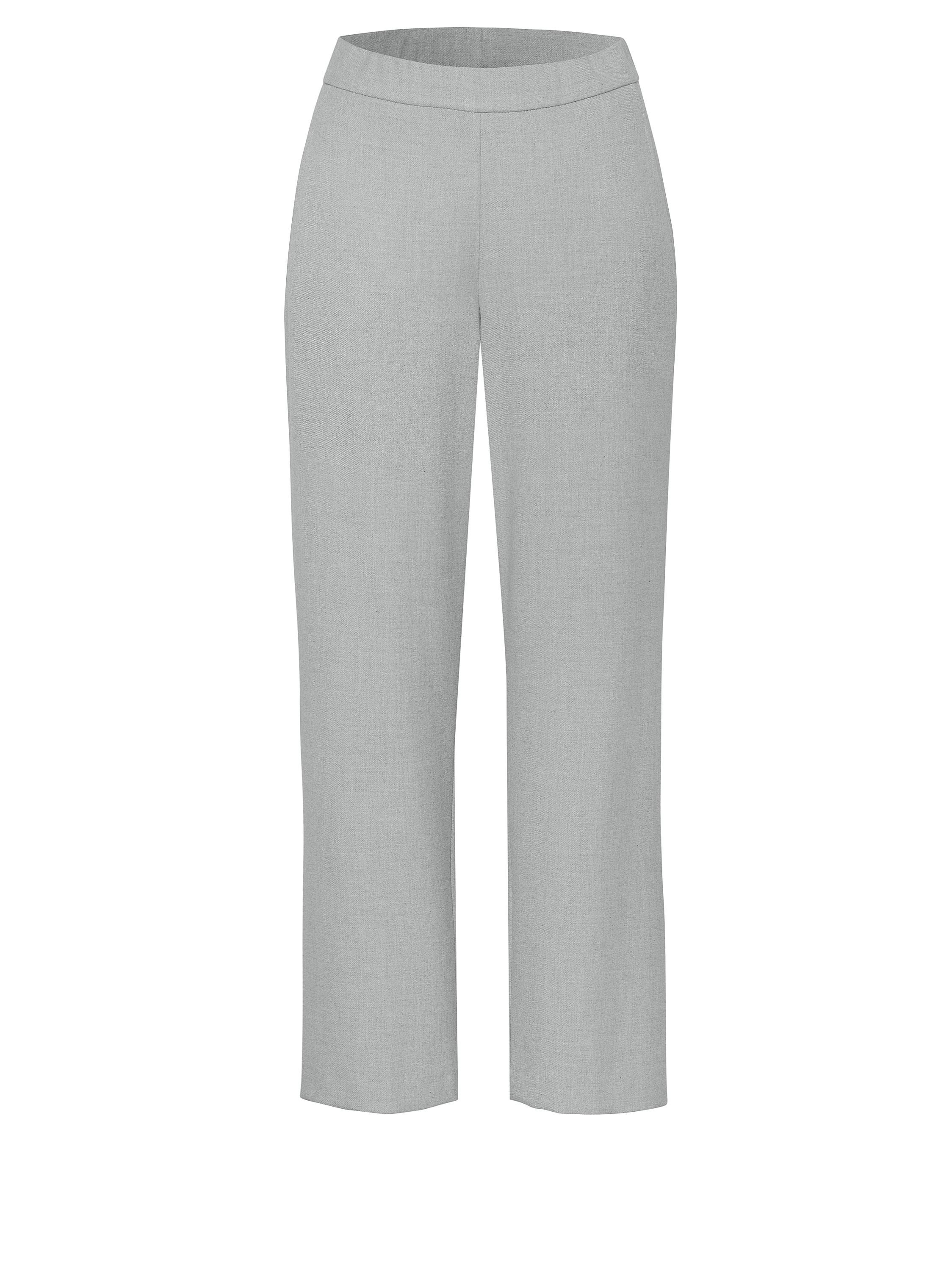 Damenhose Sue 7/8 in Hellgrau, Weite 7/8-Hose aus Gabardine, freigestellte Produktansicht